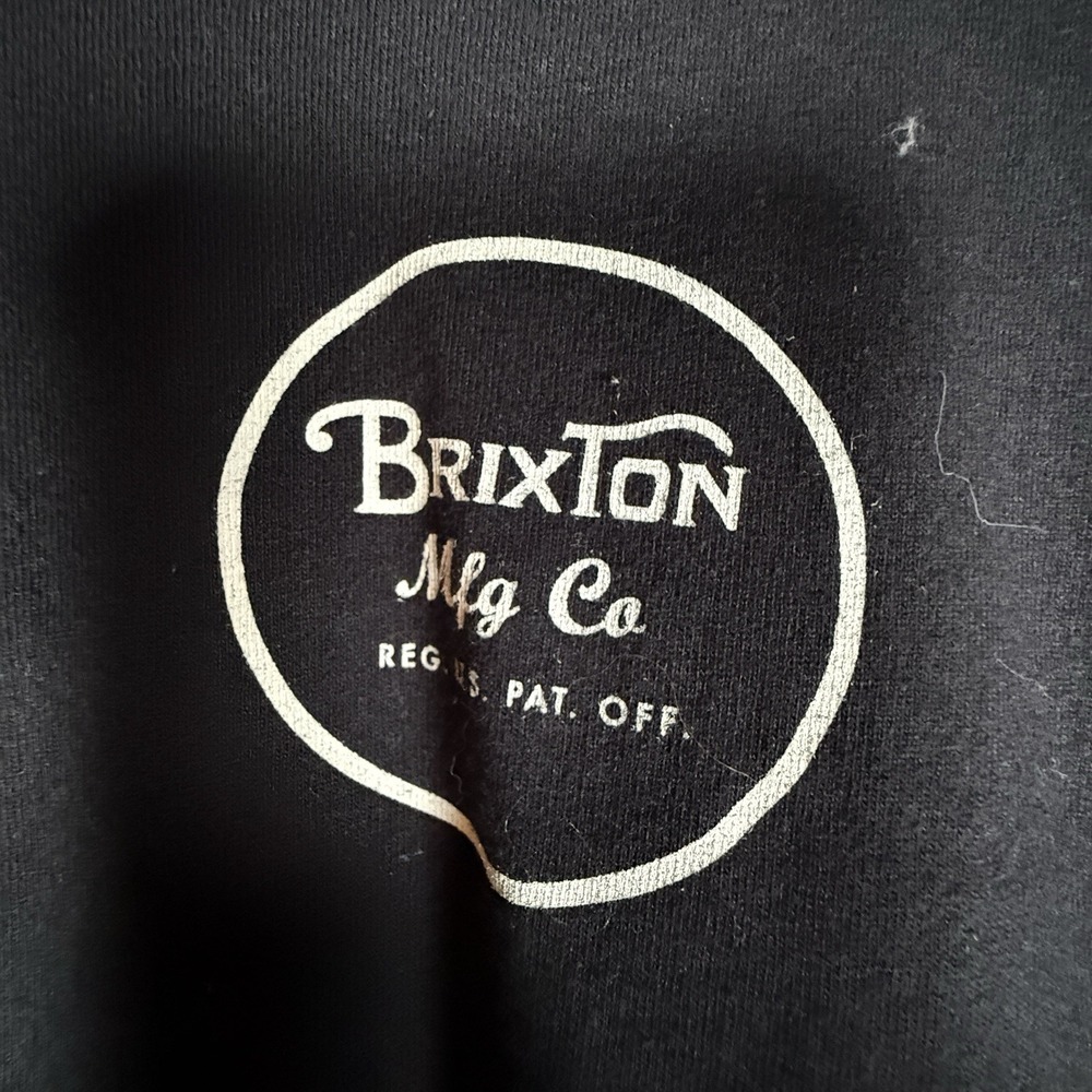 Brixton Manufacturing Long Sleeve Tshirt‎ Black Size M Unisex - Picture 2 of 5